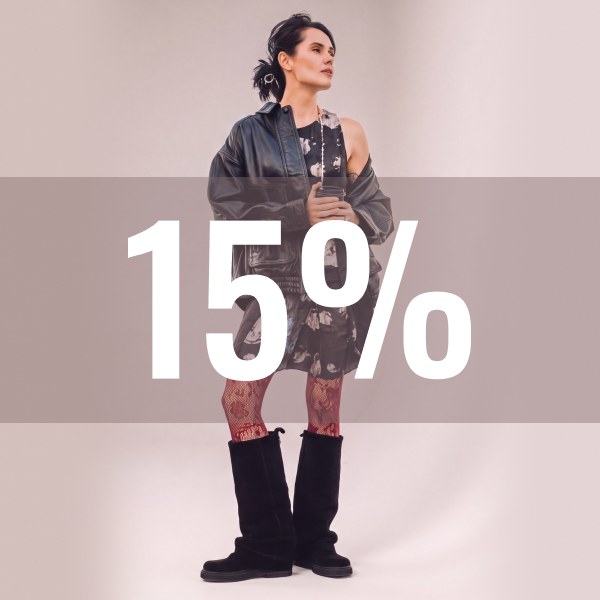 Скидка 15% на женскую высокую обувь